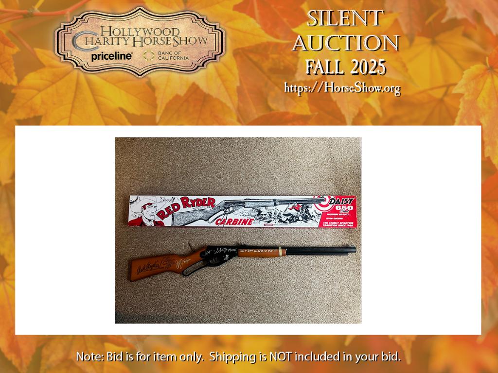 The Christmas Story:  Red Ryder BB Gun signed by bot...