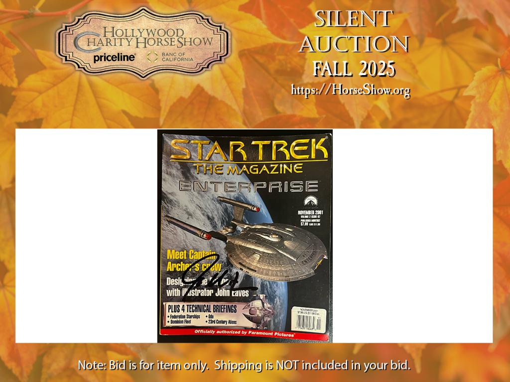 Star Trek The Magazine November 2001 signed by Mr. S...