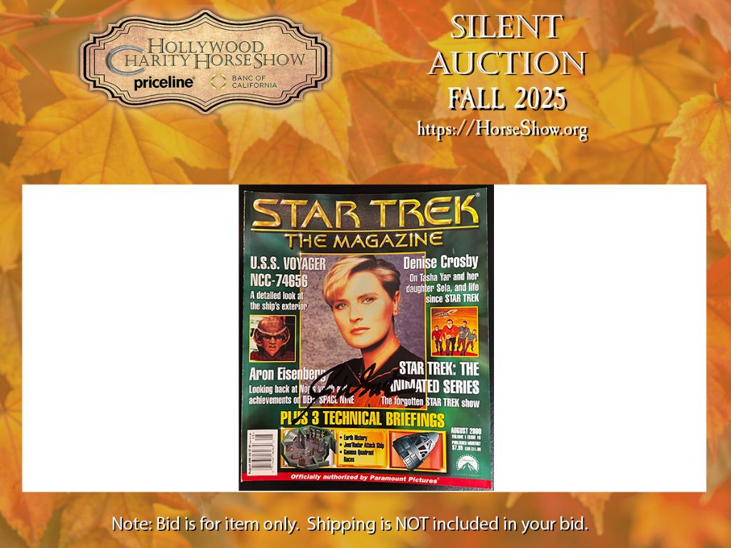 Star Trek The Magazine August 2000 signed by Mr. Sha...