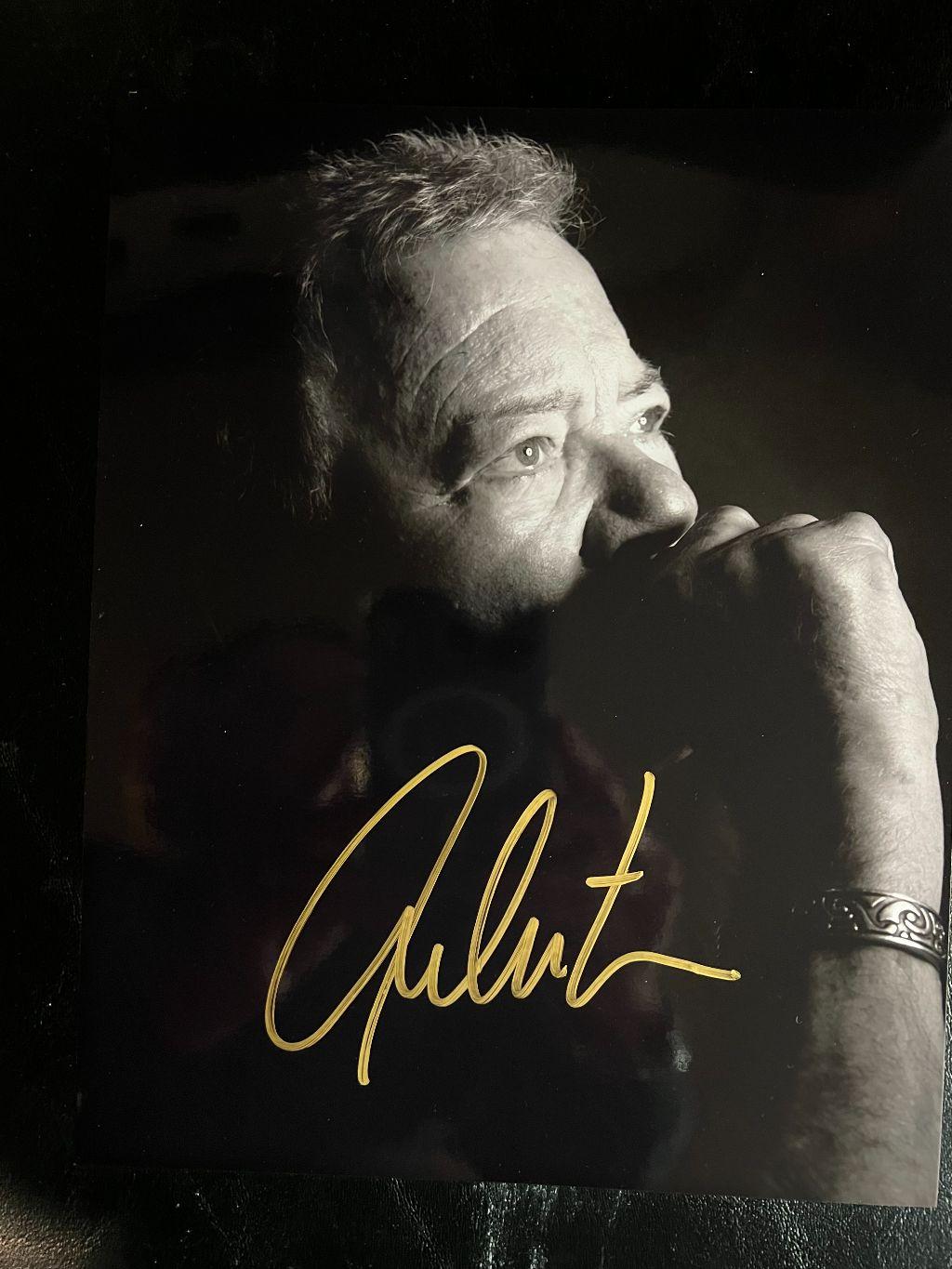William Shatner Pondering B&W Photo - signed by ...