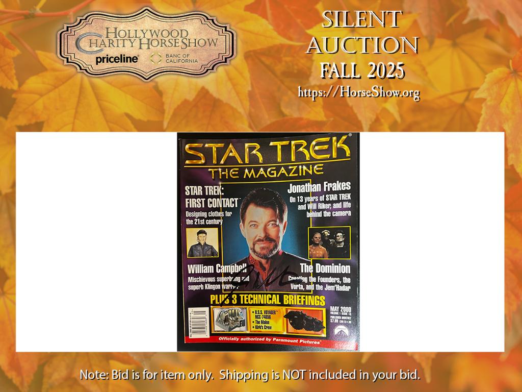 Star Trek The Magazine May 2000 signed by Mr. Shatne...