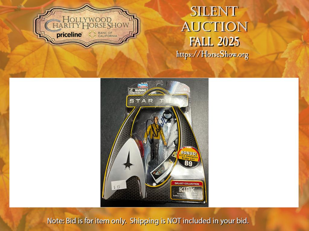 Playmates Star Trek Galaxy Collection Kirk signed by...