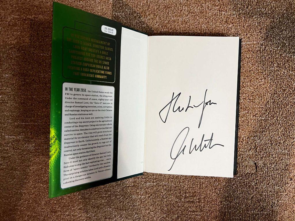 Zero G Green Space Novel - signed by Mr. Shatner