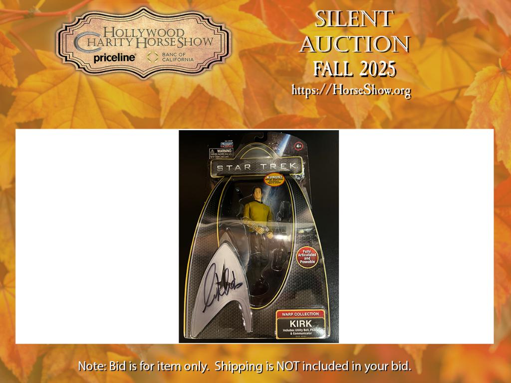 Playmates Star Trek Warp Collection Kirk signed by M...