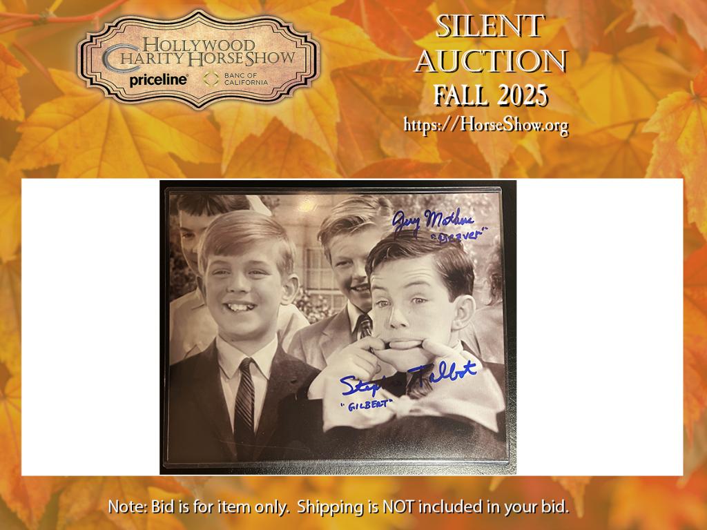 ''Leave It To Beaver'' autographed photo by Jerry Ma...