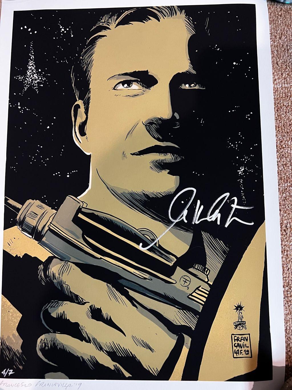 Exclusive Captain Kirk Artwork - Signed by Mr. Shatn...