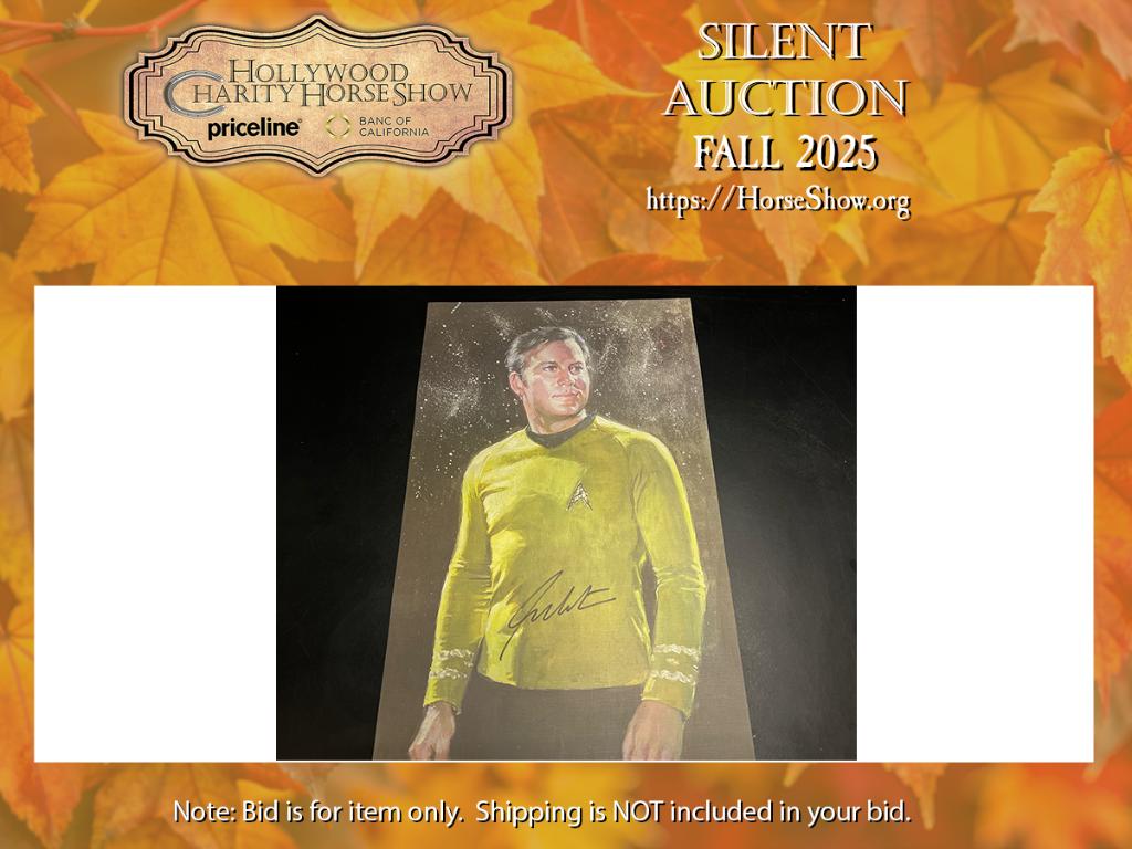 Captain Kirk Print (26H x 16L.) It is printed on a t...