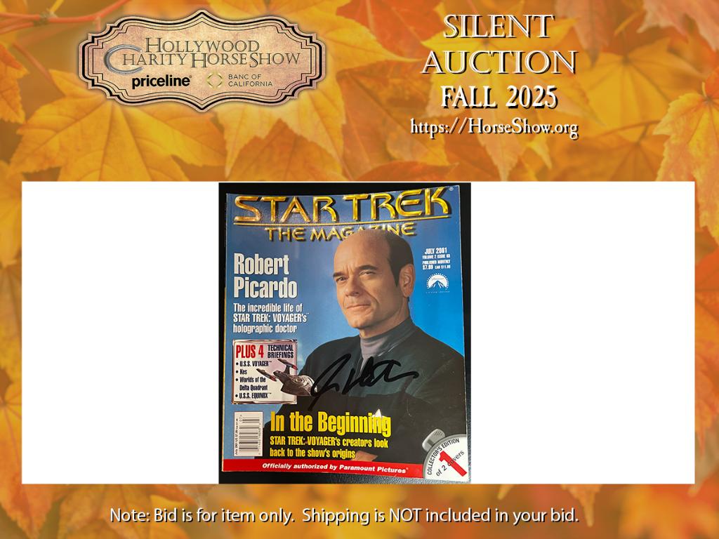 Star Trek The Magazine July 2001 signed by Mr. Shatn...