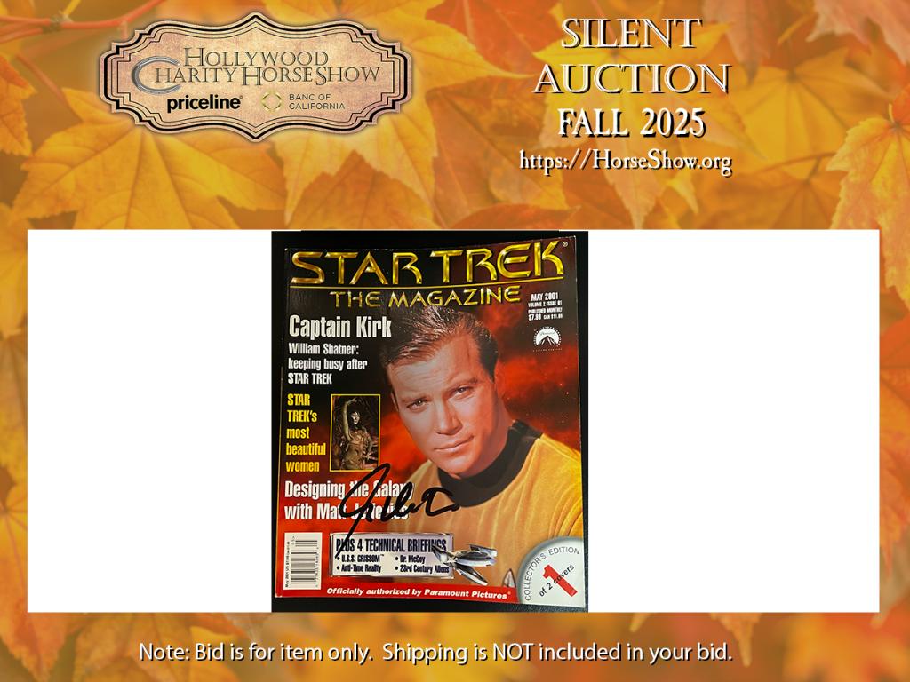 Star Trek The Magazine May 2001 - Kirk Cover - signe...