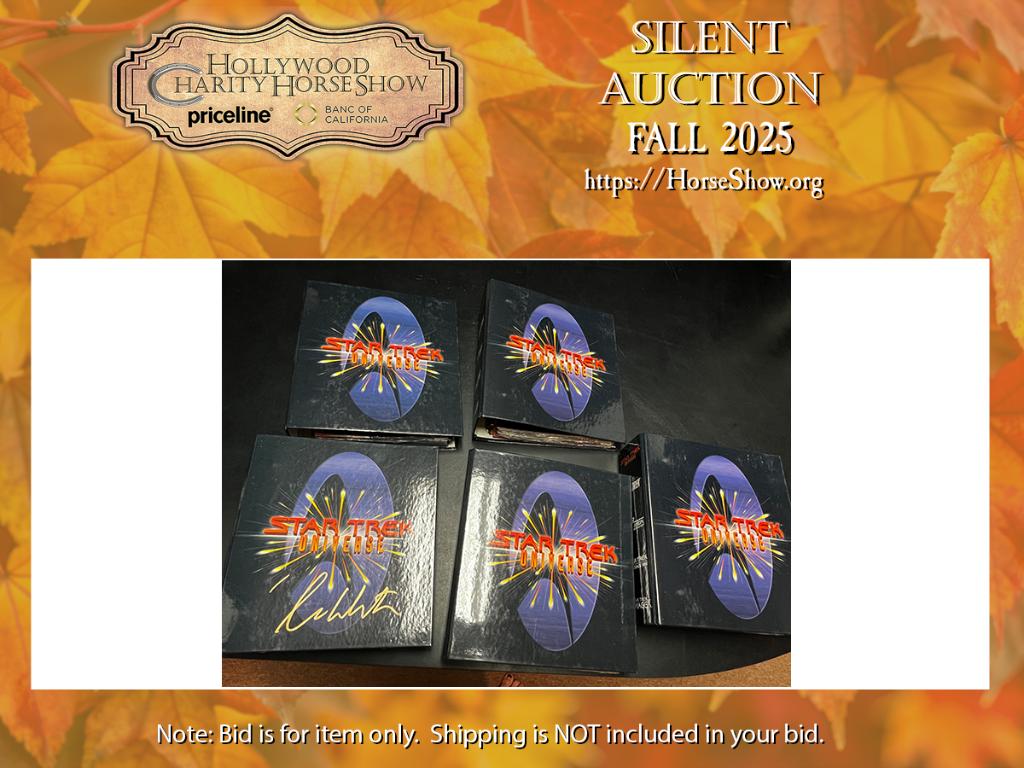 Set of 5 Star Trek Universe Binders signed by Mr. Sh...