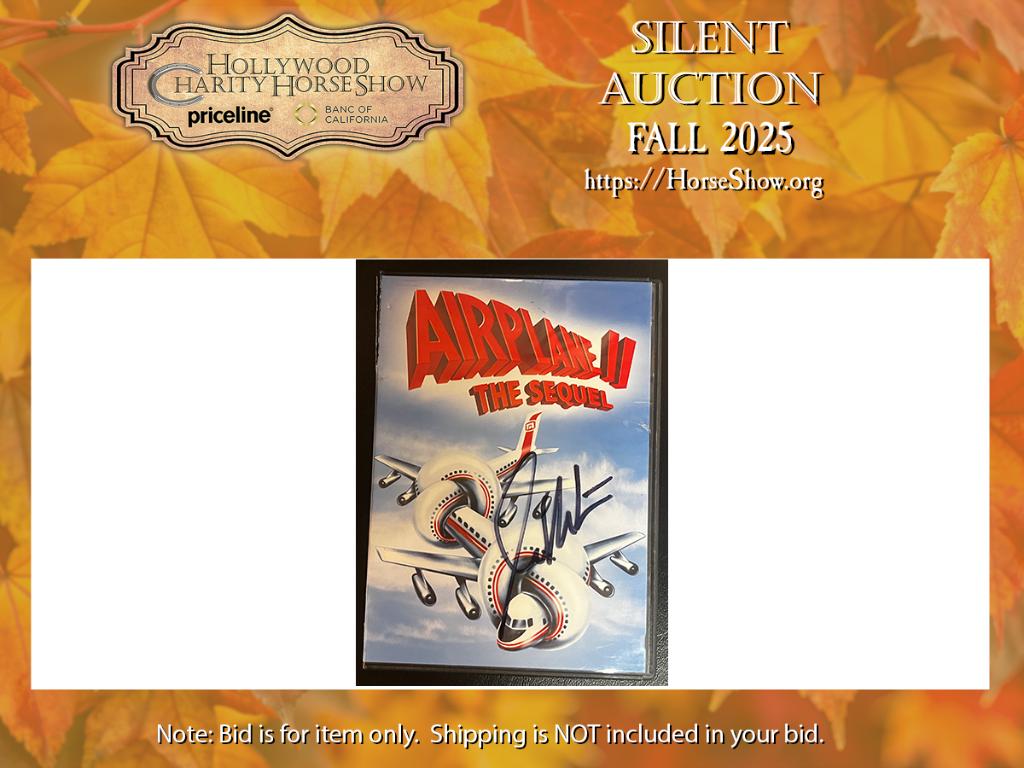 Airplane II The Sequel DVD (open/pre-owned) signed b...