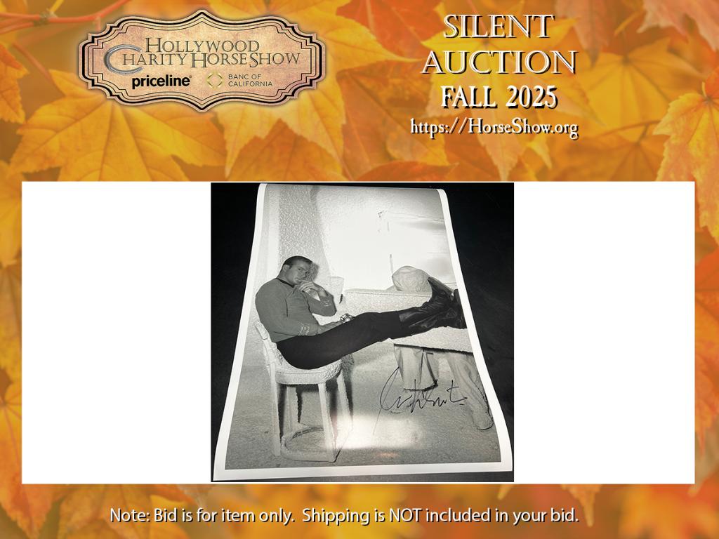 Large Black & White Photo of William Shatner on ...