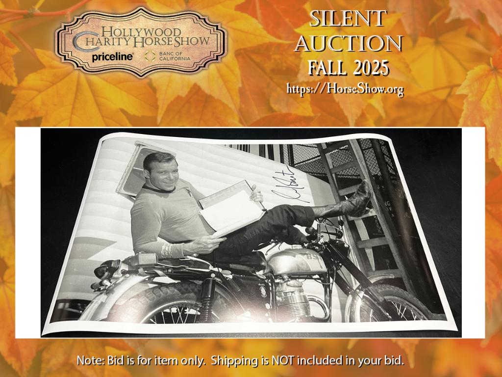 Large Black & White Photo of William Shatner on ...