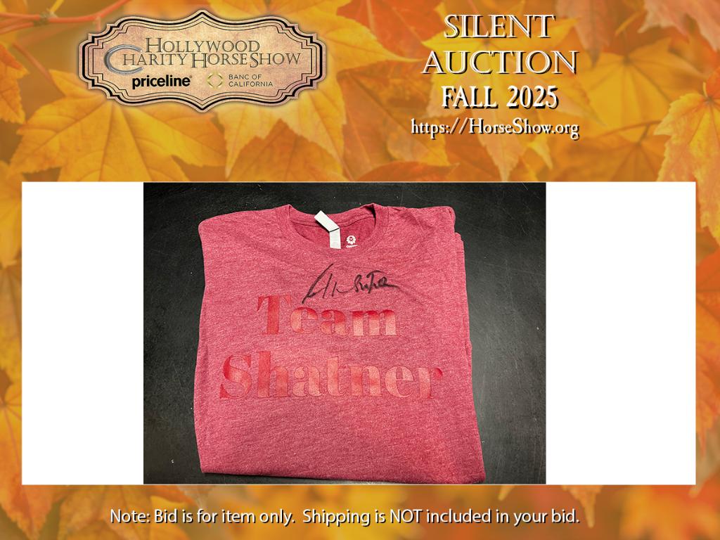 Team Shatner T-Shirt signed by Mr. Shatner (size L)