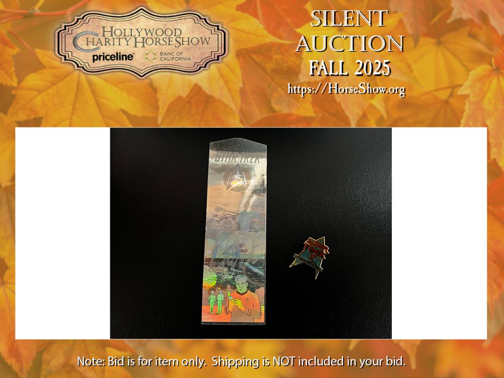 Star Trek Hologram Bookmark signed by Mr. Shatner wi...