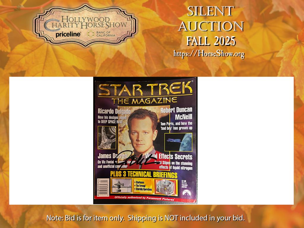 Star Trek The Magazine January 2000 signed by Mr. Sh...