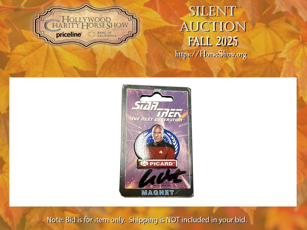 Star Trek The Next Generation Picard Magnet autograp...