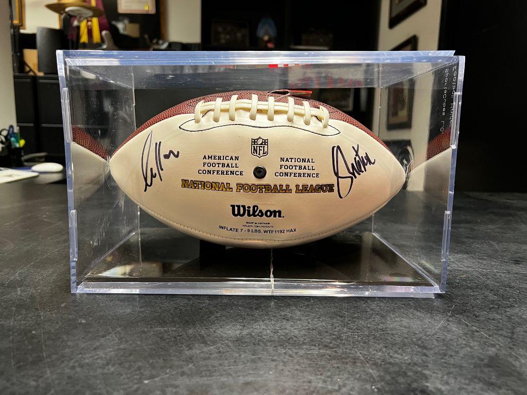 NFL Football - signed by Vince Ferragmo and William ...