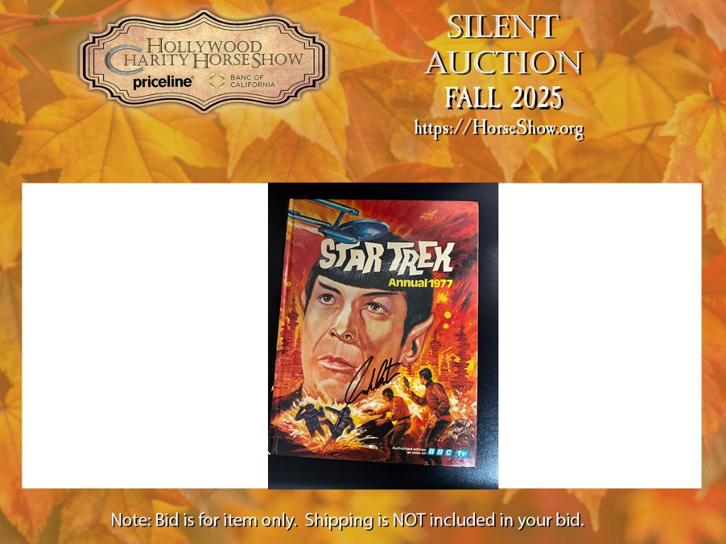 Star Trek Annual 1977 Hardcover Book signed by Mr. S...