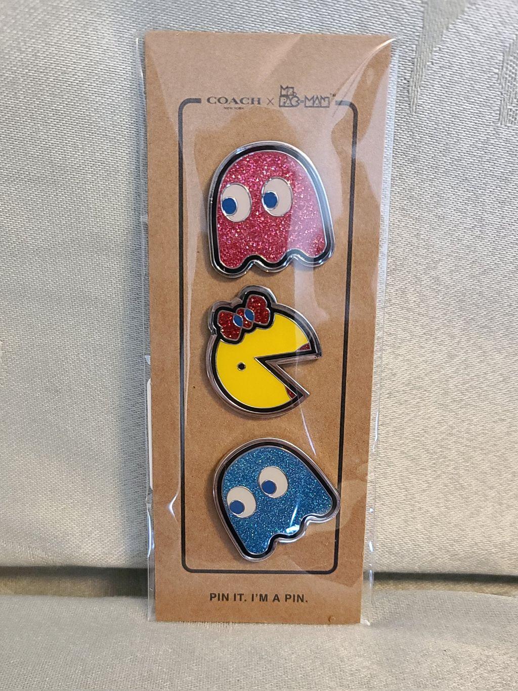 Rare Coach Ms. Pacman pin set