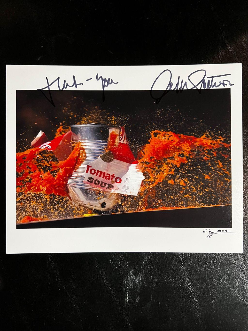 Joe DiMaggio Tomato Soup Photograph - signed by Mr. ...