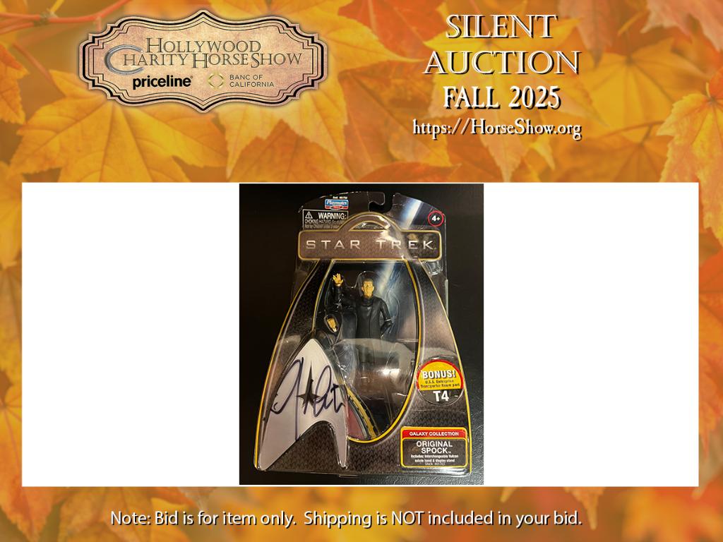 Playmates Star Trek Galaxy Collection Spock signed b...