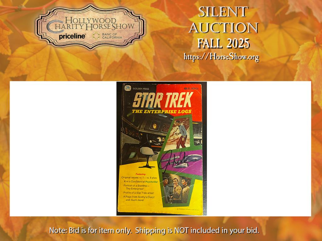 Star Trek The Enterprise Logs from Golden Press sign...