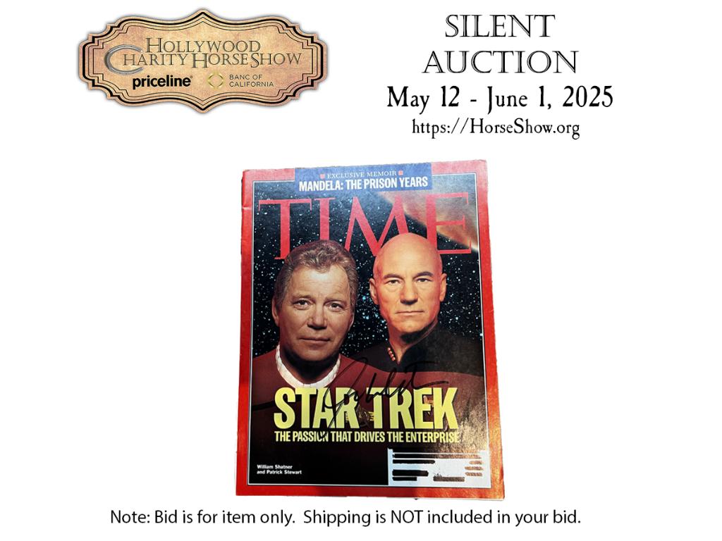 Time Magazine signed by Mr. Shatner