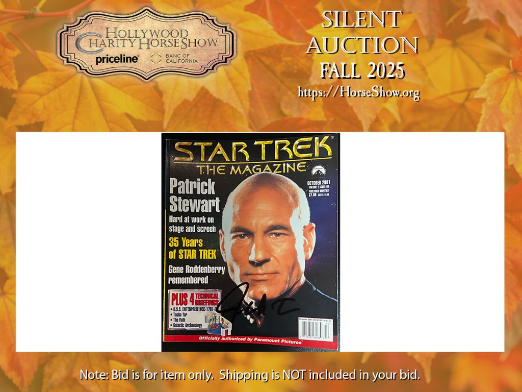 Star Trek The Magazine October 2001 signed by Mr. Sh...
