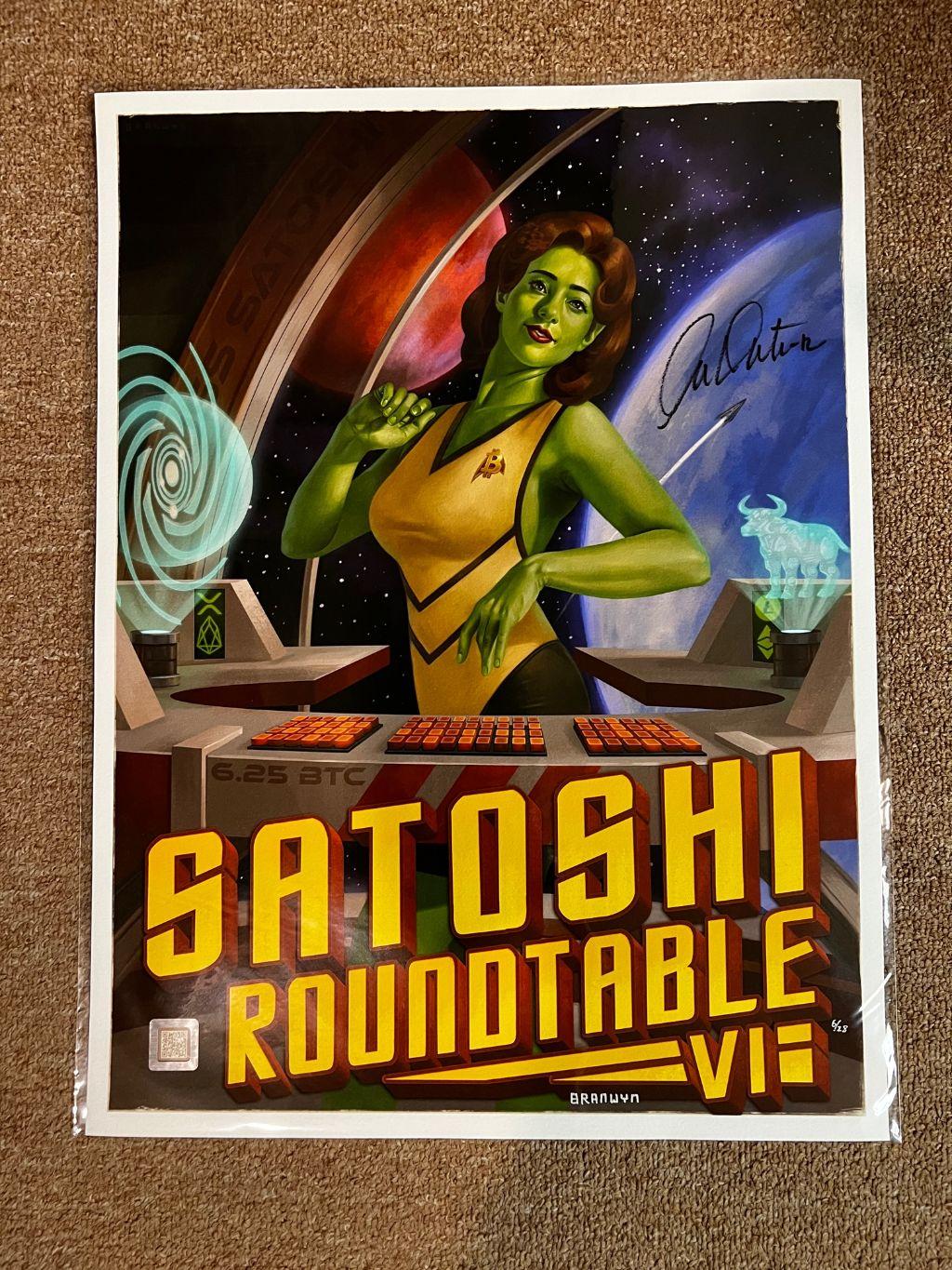 Satoshi Roundtable Poster - Signed by Mr. Shatner