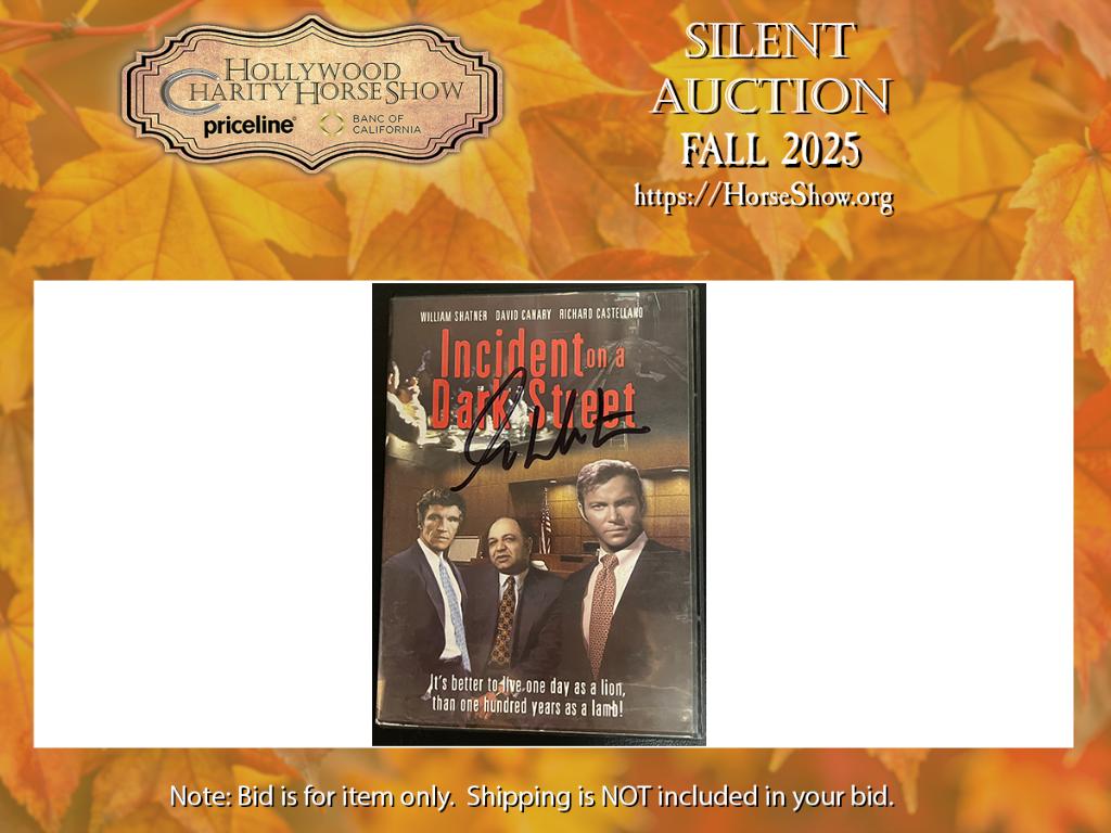 Incident on a Dark Street DVD (open/pre-owned) signe...