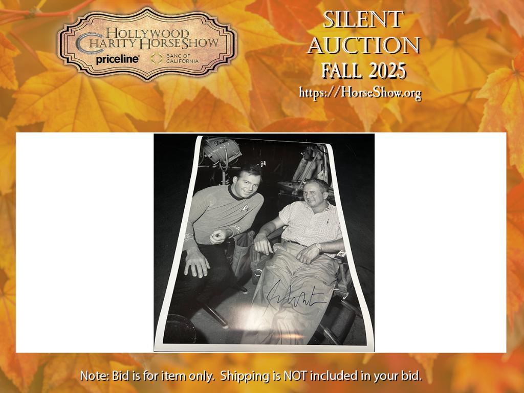 Large Black & White Photo of William Shatner on ...