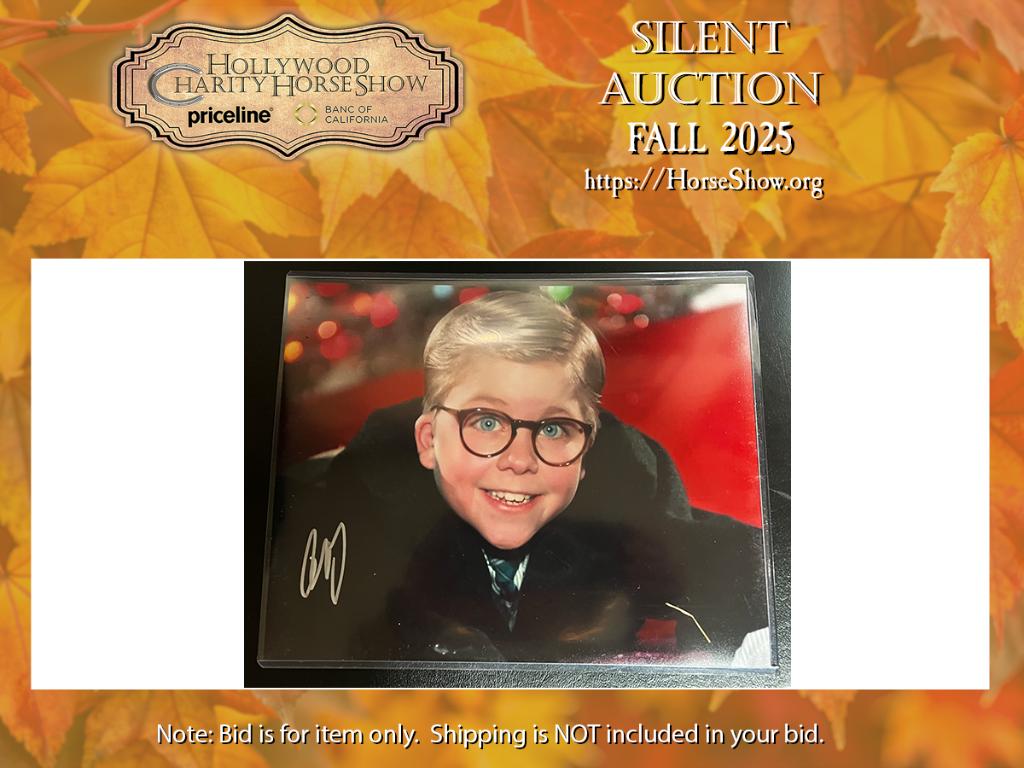 Peter Billingsly ''Ralphie'' autographed smiling pho...