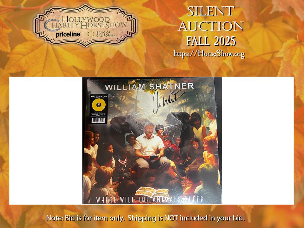 Where Will the Animals Sleep signed by Mr. Shatner