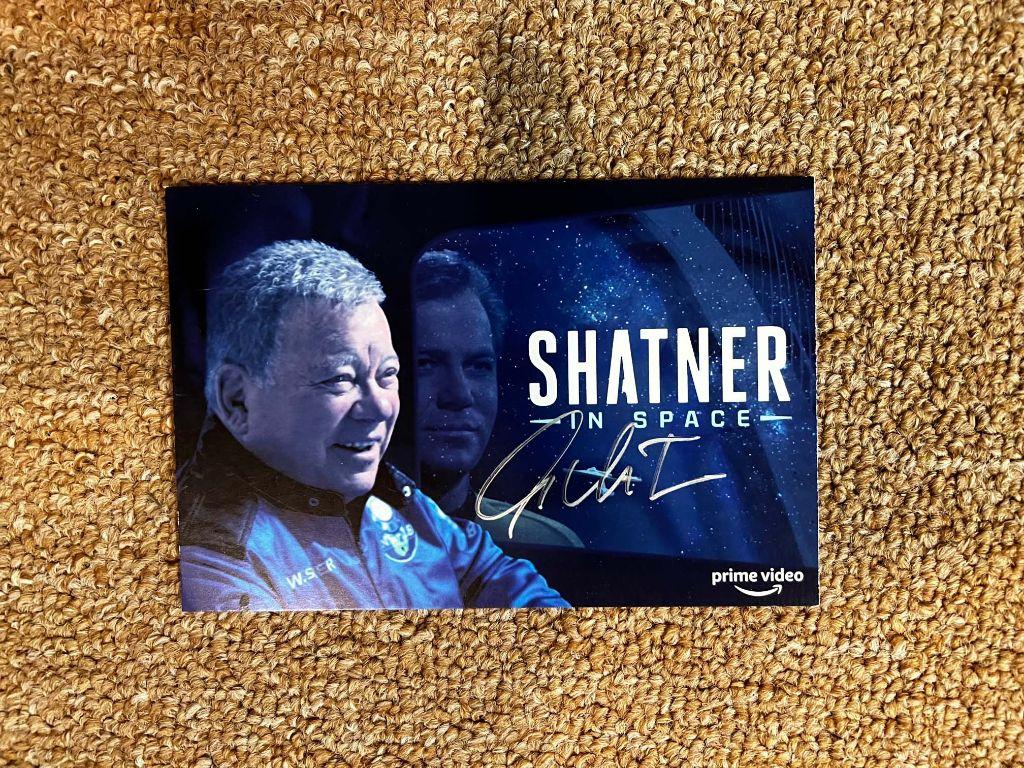 Shatner in Space Rare Promotional Post Card - Signed...