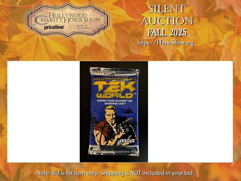 William Shatner's Tek World Trading Card Pack featur...