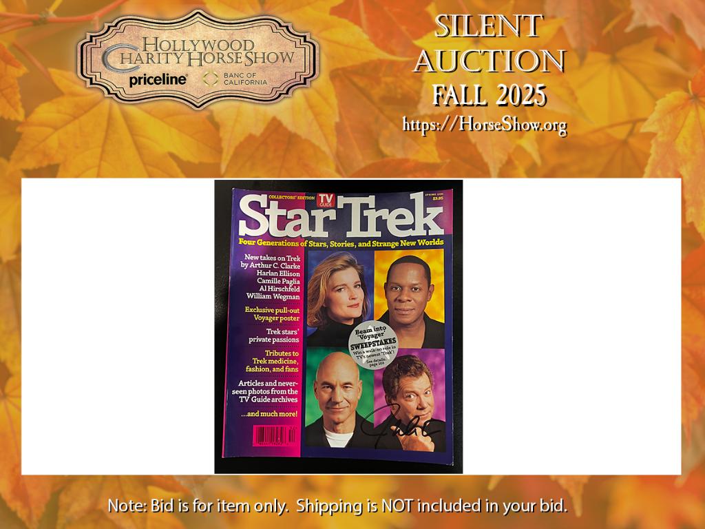 Star Trek TV Guide Spring 1995 signed by Mr. Shatner