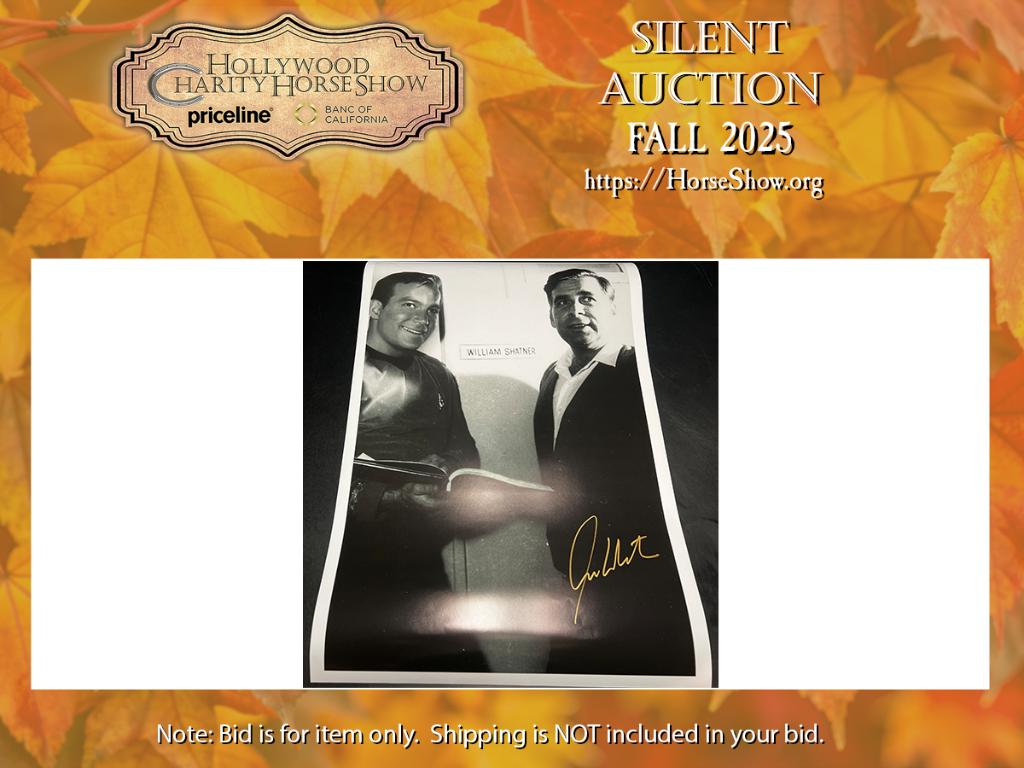 Large Black & White Photo of William Shatner on ...