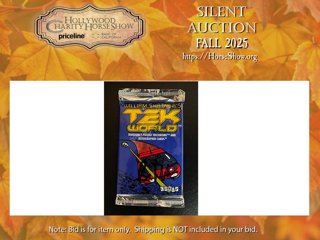 William Shatner's Tek World Trading Card Pack featur...