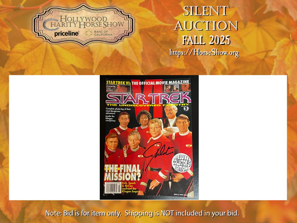 Star Trek VI: The Official Movie Magazine signed by ...