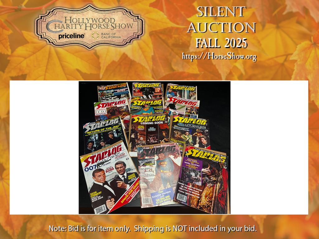 A Set of Starlog 1983: Number 66 through 77 signed b...