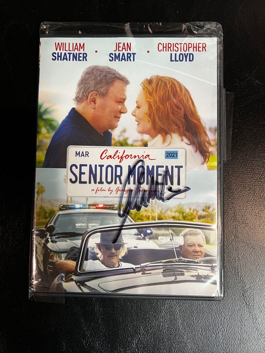 Senior Moment DVD - signed by Mr. Shatner