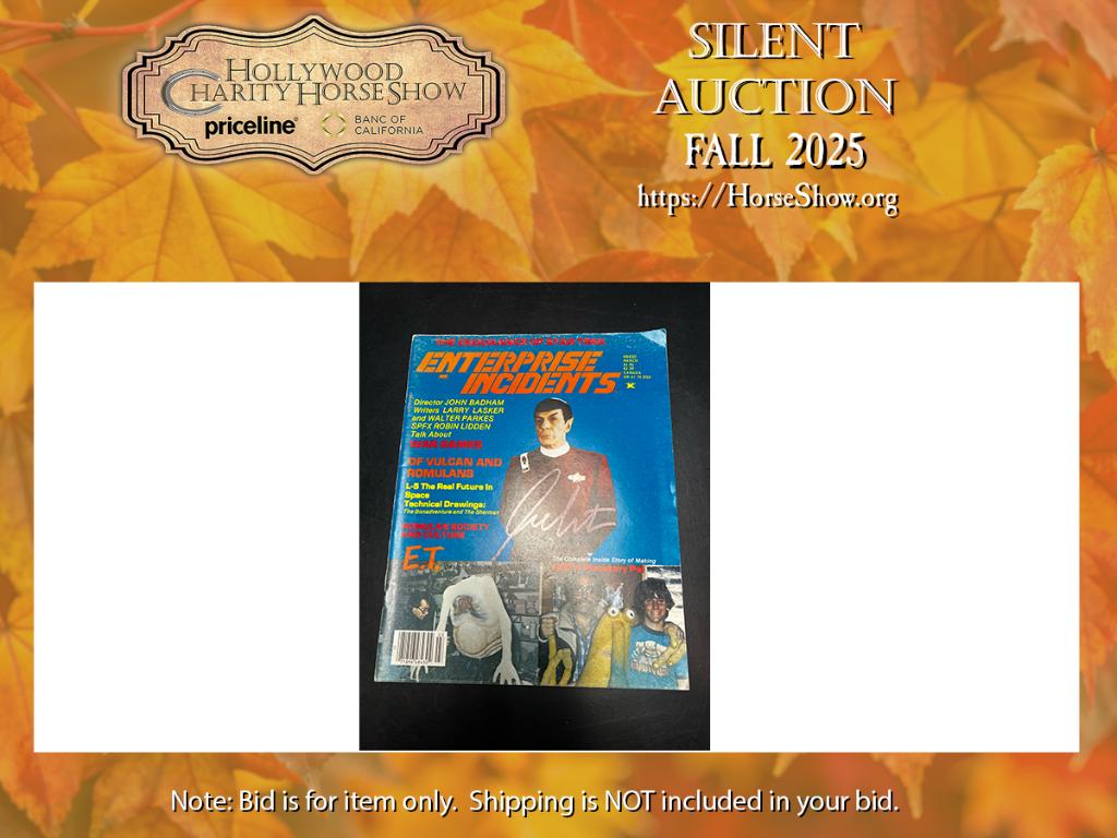 Enterprise Incidents with Leonard Nimoy on Cover sig...