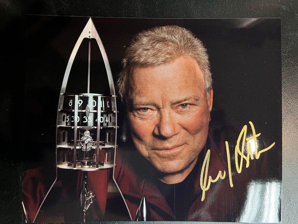 William Shatner with Rocket Clock - signed by Mr. Sh...