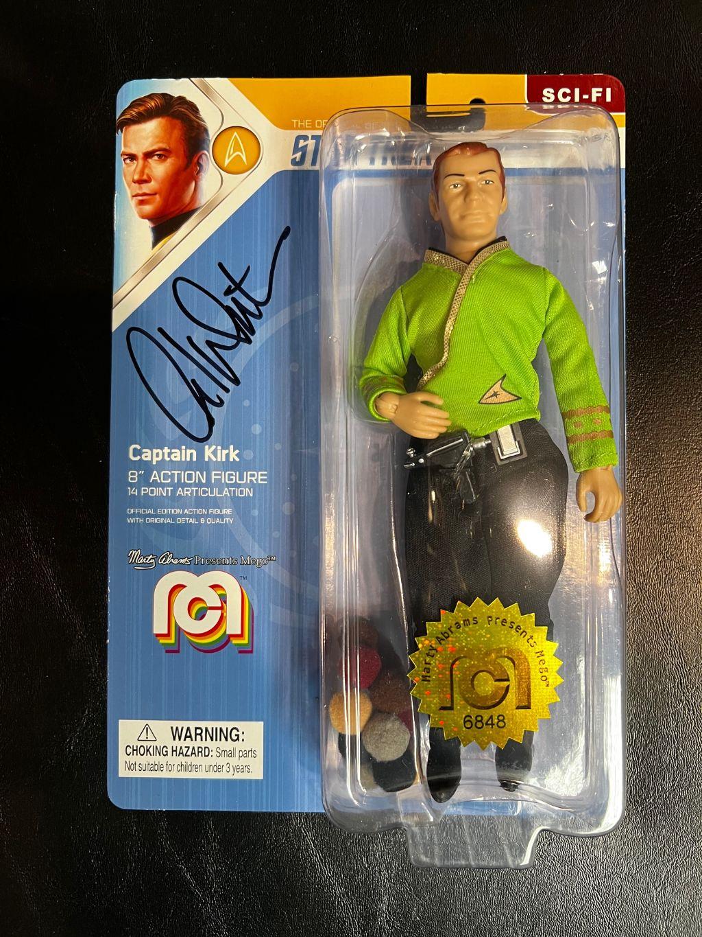 Captain Kirk Mego Action Figure - signed by Mr. Shat...
