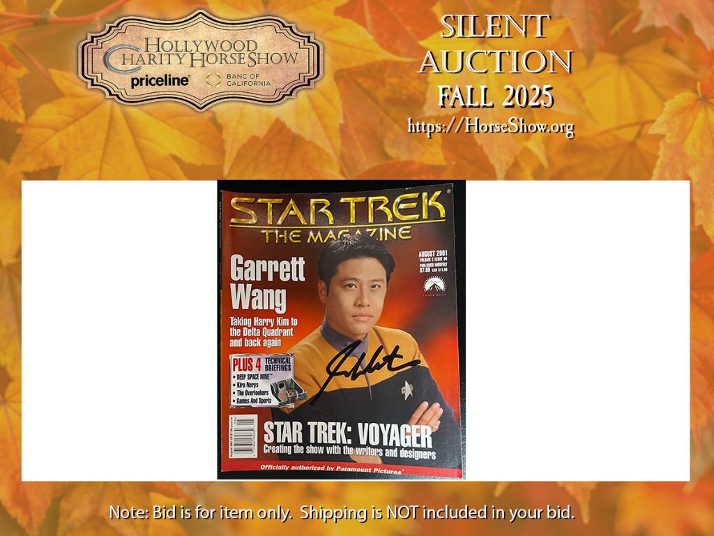 Star Trek The Magazine August 2001 signed by Mr. Sha...