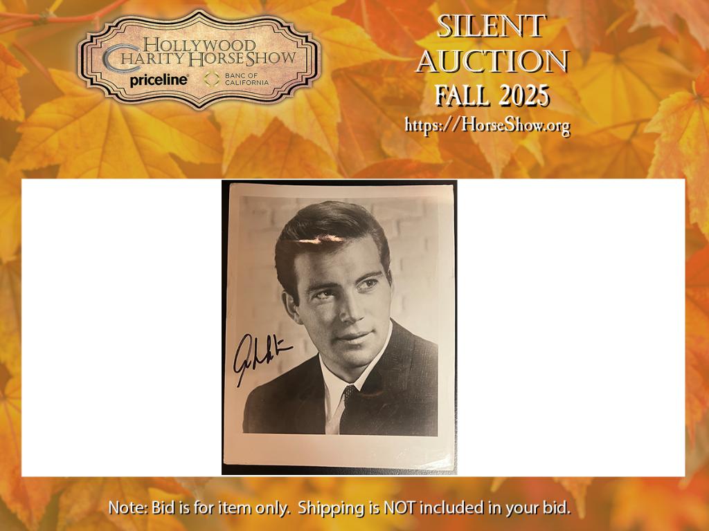 William Shatner Black & White Publicity Photo si...