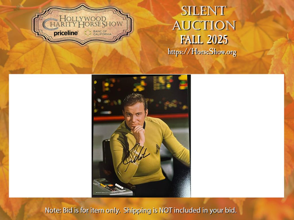 Star Trek Publicity Photo with Kirk in Captain's Cha...