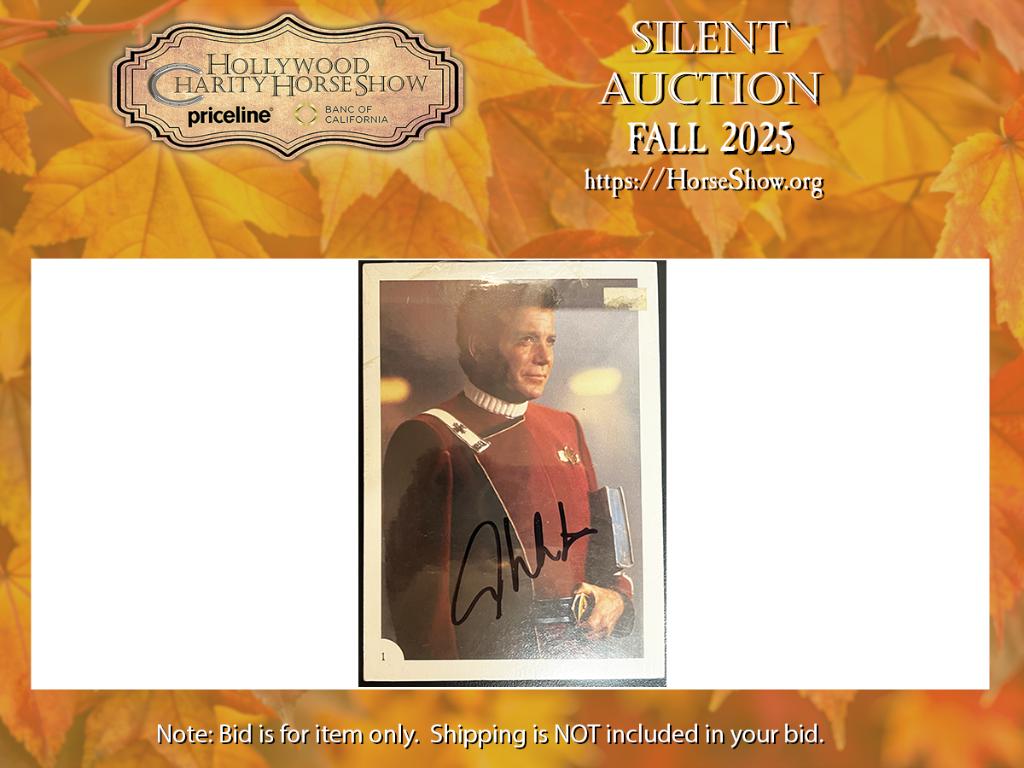 Star Trek Publicity Photo of Captain Kirk on the Bri...