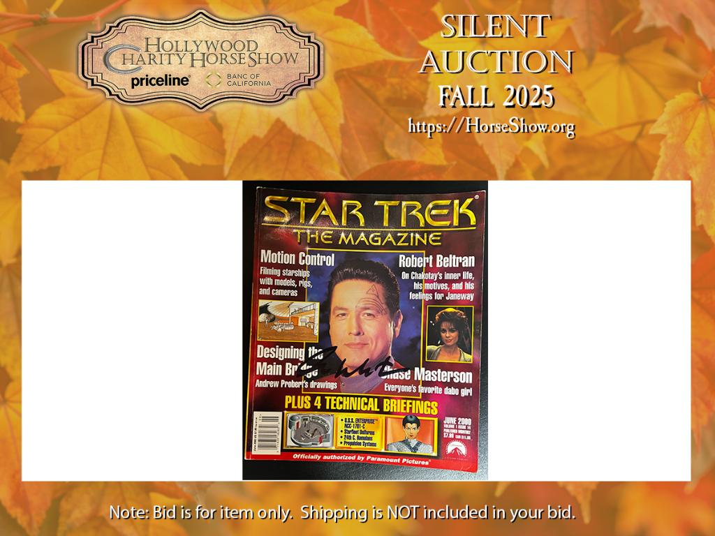 Star Trek The Magazine June 2000 signed by Mr. Shatn...